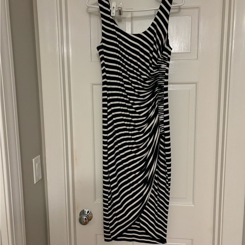 Bailey 44 Striped Navy and White Dress